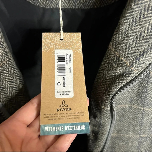 prAna Women’s Caprise Convertible Zip Insulated Herringbone Jacket - XS - NWT - Picture 6 of 11